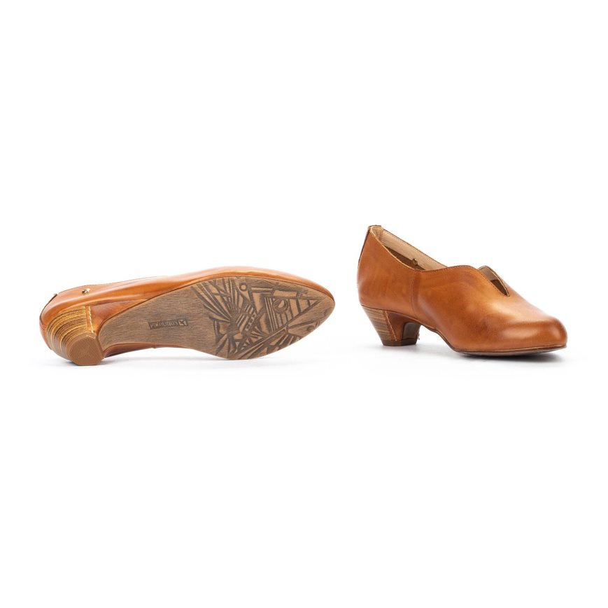 Women's Pikolinos ELBA Court Shoes Brown | NZ FA07395